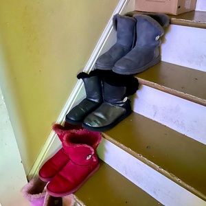 3 pairs of Crystal UGGs size 8
